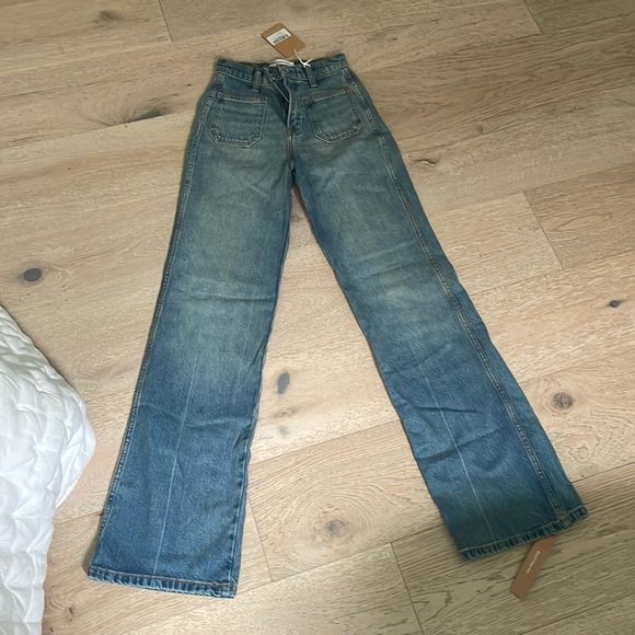 BRAND NEW WITH TAGS Reformation Alyssa High Rise Wide Long Jeans